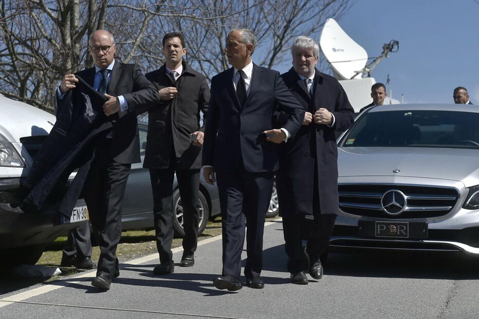 Marcelo viajou para Lamego e esteve e Avões, no local das explosões