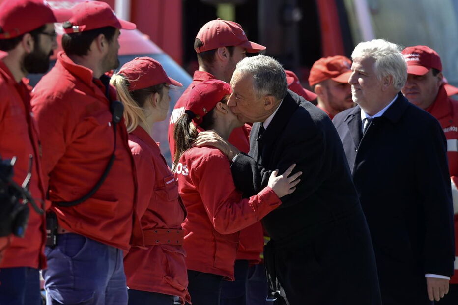 Marcelo viajou para Lamego e esteve e Avões, no local das explosões