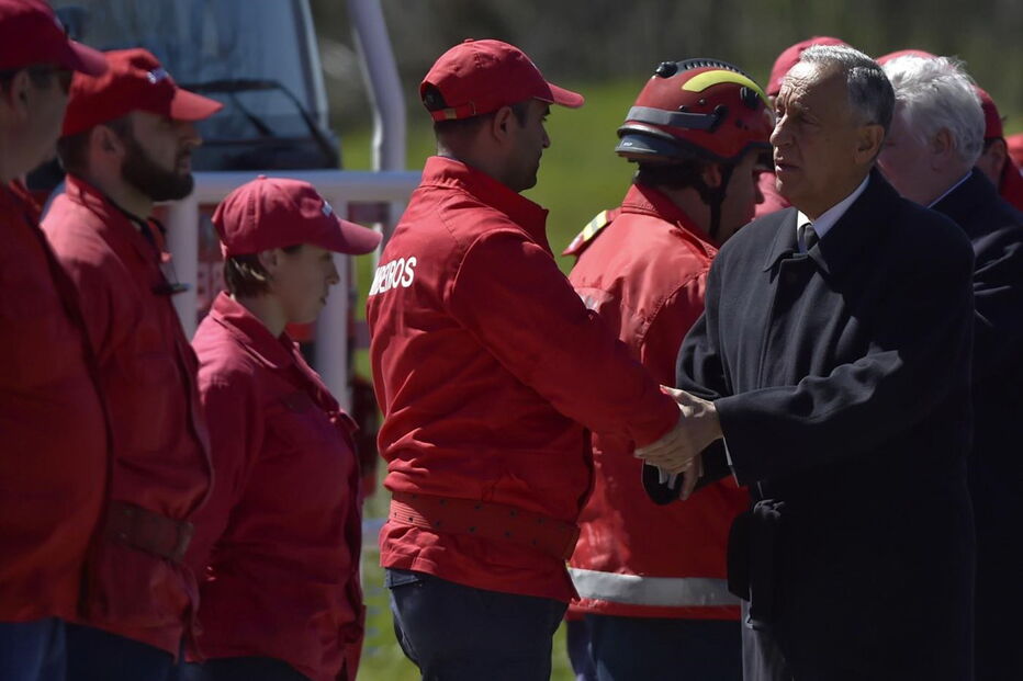 Marcelo viajou para Lamego e esteve e Avões, no local das explosões