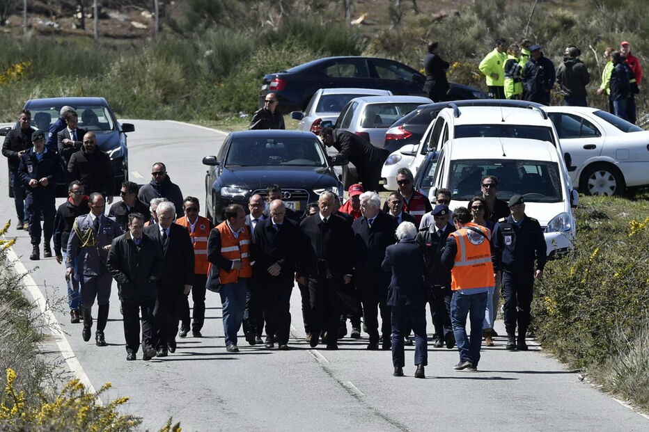 Marcelo viajou para Lamego e esteve e Avões, no local das explosões