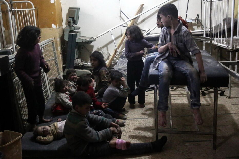 Crianças sírias vivem horror após ataques