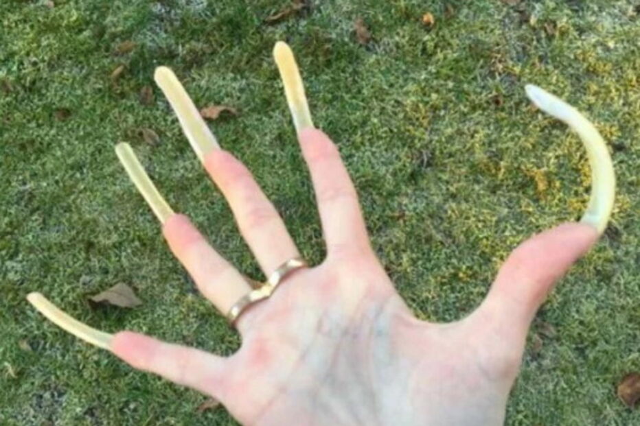 Rapariga exibe unhas de 15 centímetros