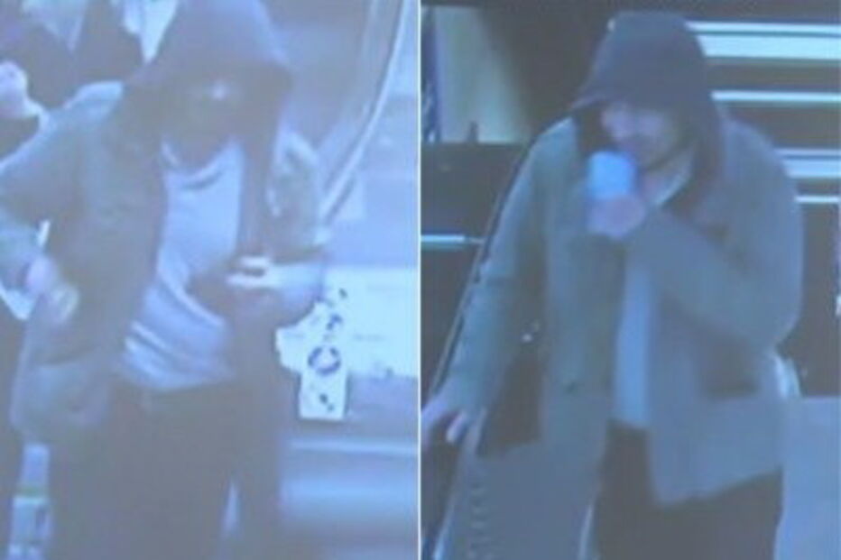 Imagem divulgada pela polícia sueca de um suspeito do ataque em Estocolmo