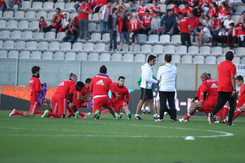 Benfica rumou a Moreira de Cónegos para jogar mais uma etapa da Liga Portuguesa de Futebol