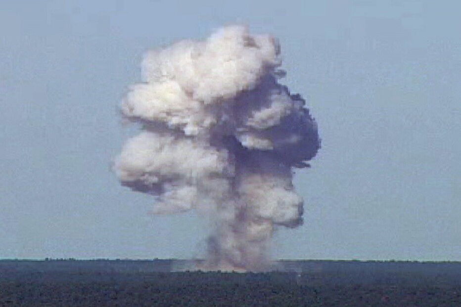 O impacto causado pelo teste em 2003