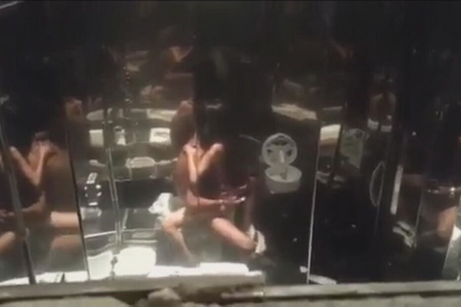 Um dos casais filmados s fazer sexo na discotece Main