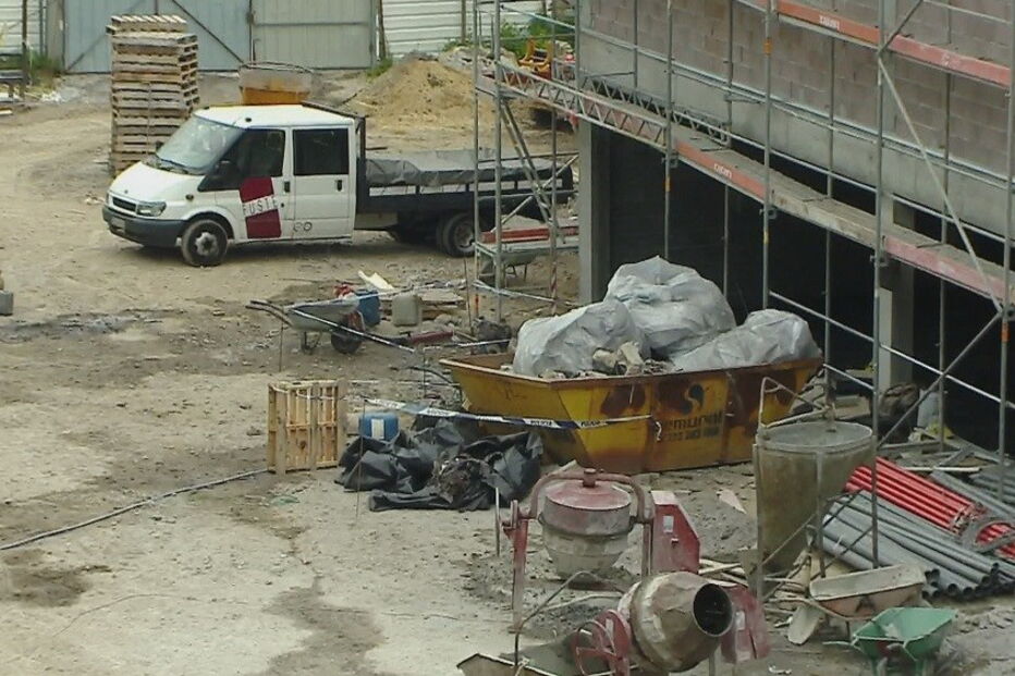 Acidente de trabalho aconteceu durante construção de supermercado em Guimarães