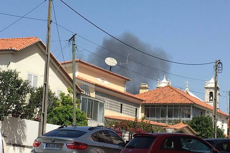 Moradores captaram coluna de fumo após tragédia	