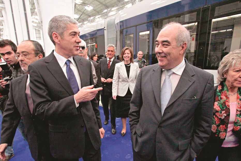 José Sócrates e Mário Lino 