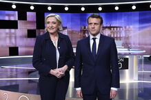 Marine Le Pen, Emmanuel Macron, debate, política, eleições, François Hollande