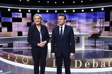 Marine Le Pen, Emmanuel Macron, debate, política, eleições, François Hollande