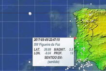 IPMA, Instituto Português do Mar e da Atmosfera, Figueira da Foz, acidentes e desastres, sismo