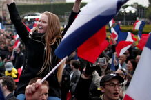 Macron, vitória, França, Le Pen, festejos, festa, eleições
