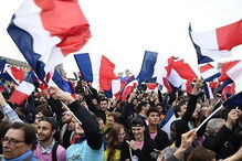 Macron, vitória, França, Le Pen, festejos, festa, eleições