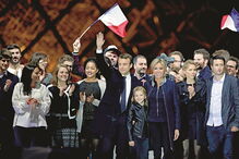 Macron, Marine Le Pen, extrema-direita, centrista, frança, presidente, eleições, presidenciais francesas