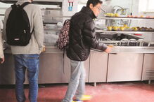 Cantina, escola, alunos, refeições, almoço