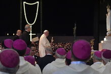 Procissão das velas, Papa, Fátima, peregrimos, fiéis 
