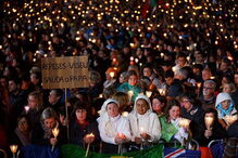 Procissão das velas, Papa, Fátima, peregrimos, fiéis 