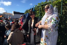 Peregrinos no Santuário