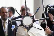 papa, ostensório, custódia