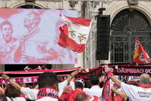 Benfica, águias, futebol, desporto, tetracampeõs, homenagem
