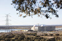 A central nuclear de Almaraz é refrigerada pelo rio Tejo e tem dois reatores