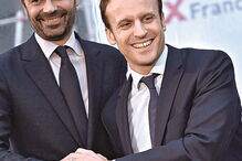 Macron com Édouard Philippe