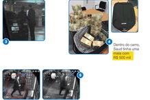 Imagens mostram homens de Temer e de Aécio a receber subornos