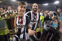 A festa dos jogadores da Juventus