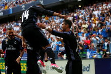 A festa dos jogadores do Real Madrid