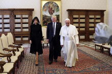 Papa Francisco recebeu Donald Trump no Vaticano