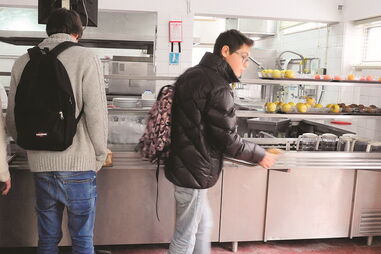 Cantina, escola, alunos, refeições, almoço