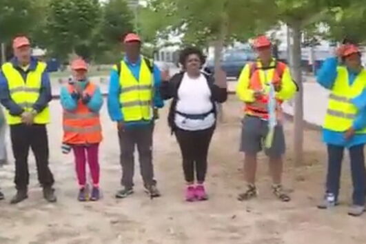 Peregrinos de Sesimbra dizem que trajeto tem sido agradável e sem dores