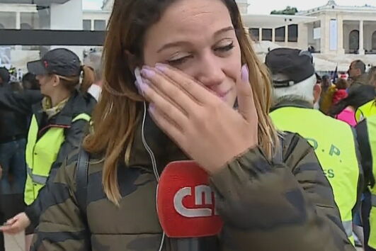 Repórter da CMTV partilha momento emocionante na chegada a Fátima