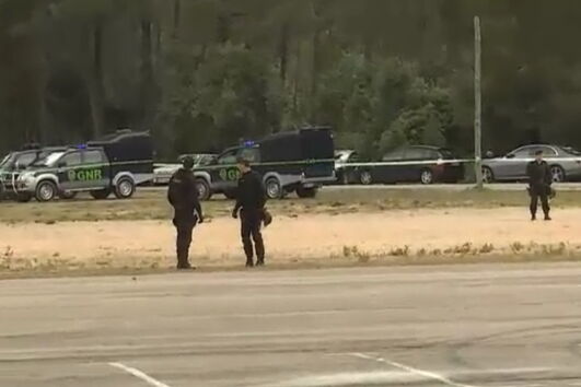 GNR faz perímetro de segurança no Estádio Municipal de Fátima