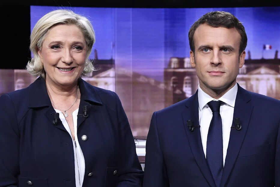 Marine Le Pen, Emmanuel Macron, debate, política, eleições, François Hollande