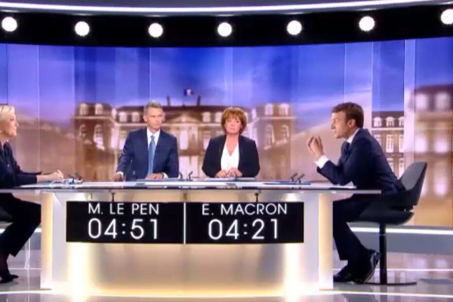Debate, Le Pen, Presidenciais, Macron