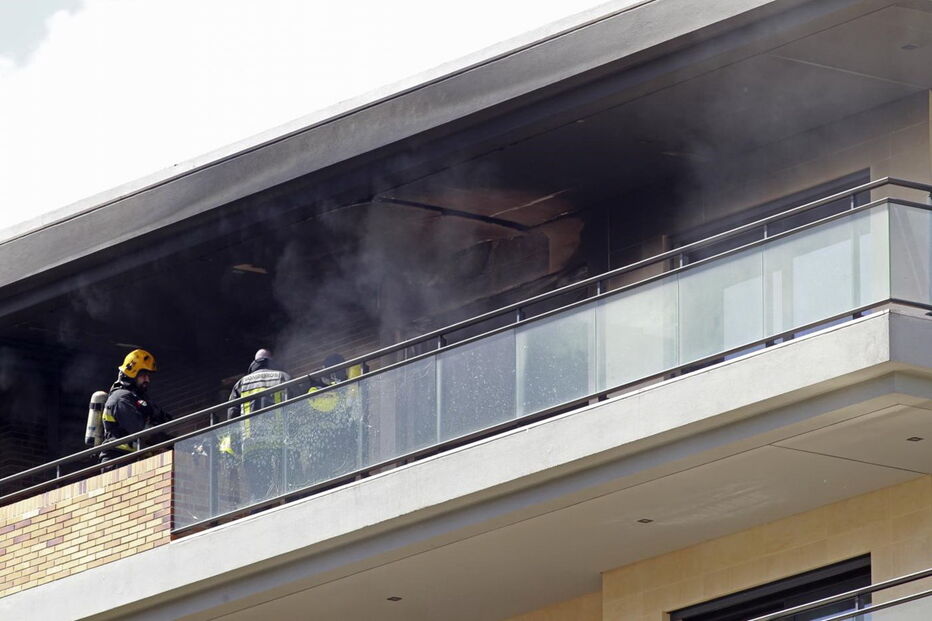 Incêndio, prédio, Moscavide