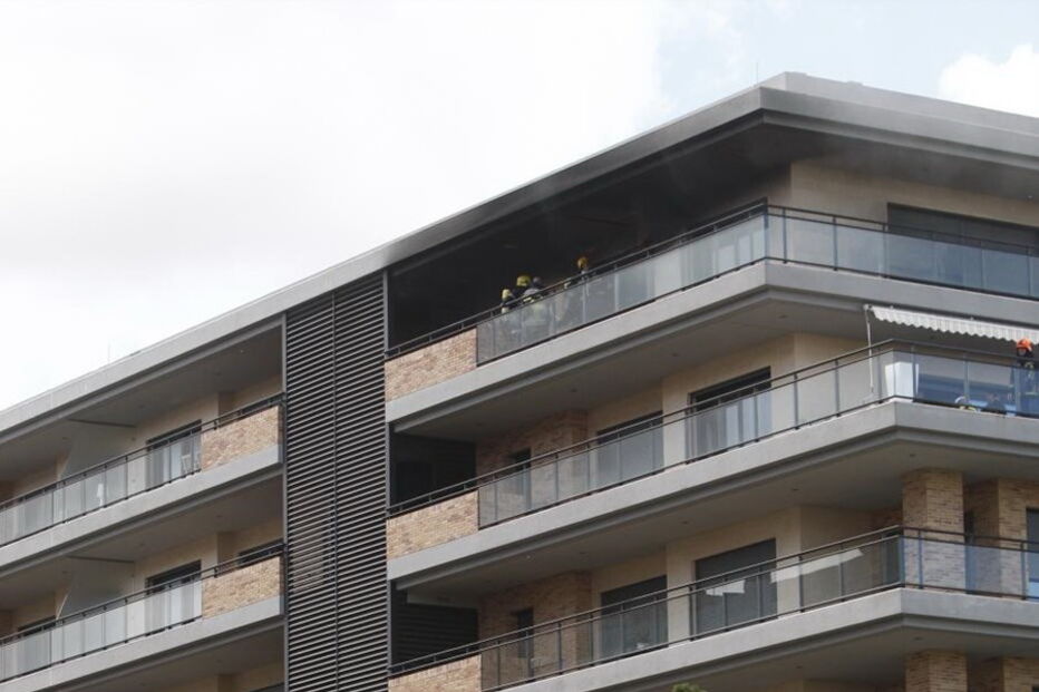 Incêndio, prédio, Moscavide