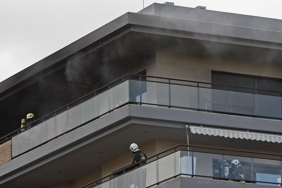 Incêndio, prédio, Moscavide