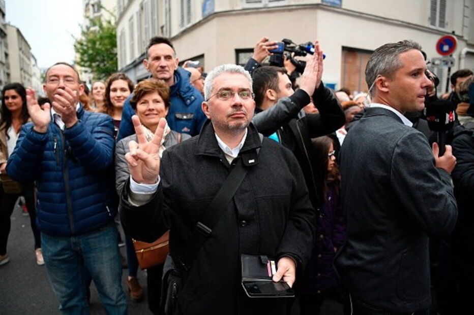 Macron, vitória, França, Le Pen, festejos, festa, eleições