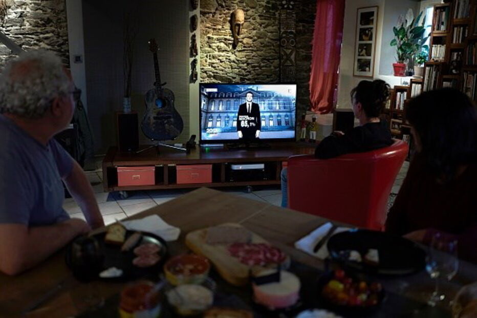 Macron, vitória, França, Le Pen, festejos, festa, eleições