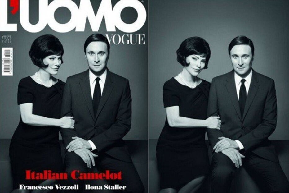 porno, pornografia, Cicciolina, revista,  L’Uomo Vogue, política