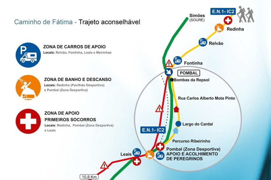 Mapa disponibilizado pela Câmara Municipal de Pombal