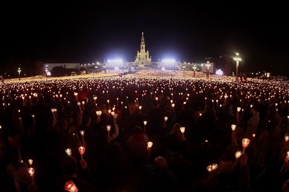 Procissão das velas, Papa, Fátima, peregrimos, fiéis 