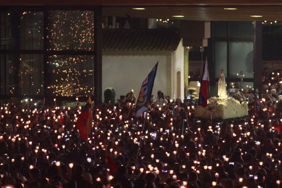 Procissão das velas, Papa, Fátima, peregrimos, fiéis 