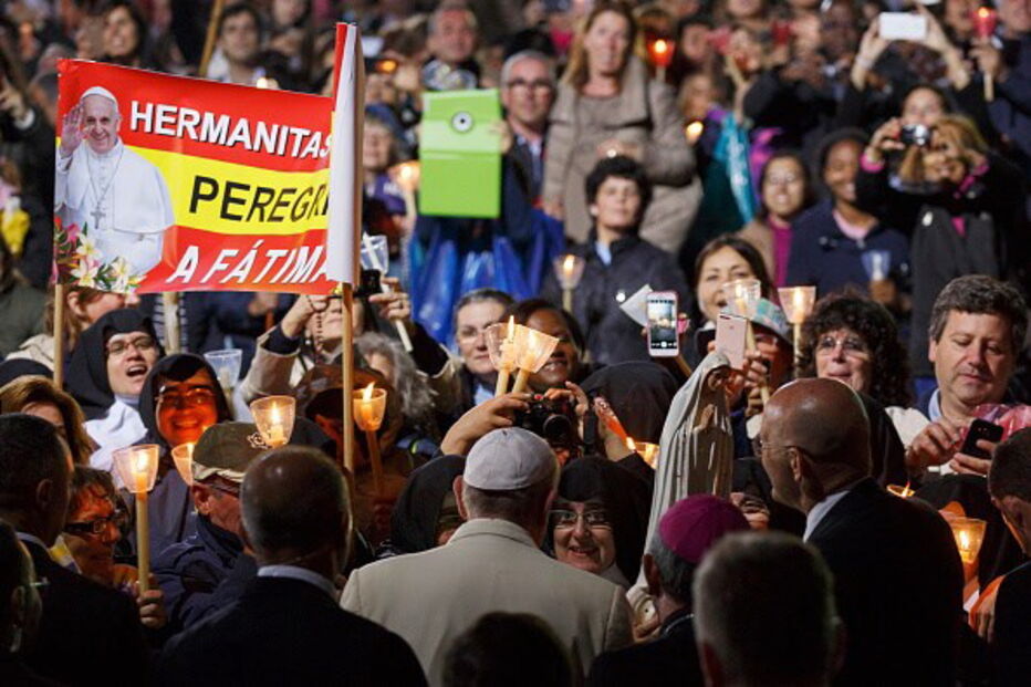 Procissão das velas, Papa, Fátima, peregrimos, fiéis 