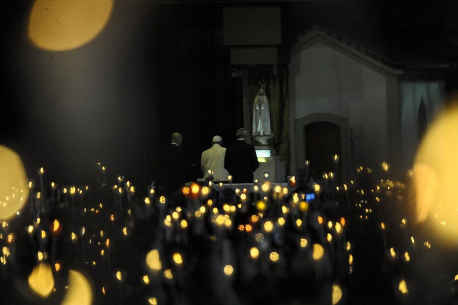 Procissão das velas, Papa, Fátima, peregrimos, fiéis 