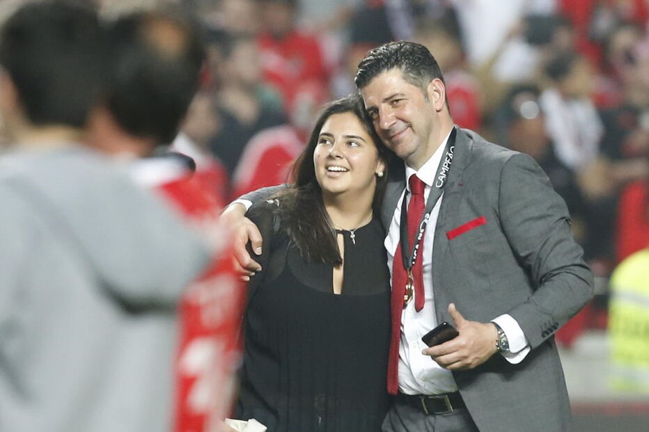Jogadores e equipa técnica celebraram com os colegas e com a família