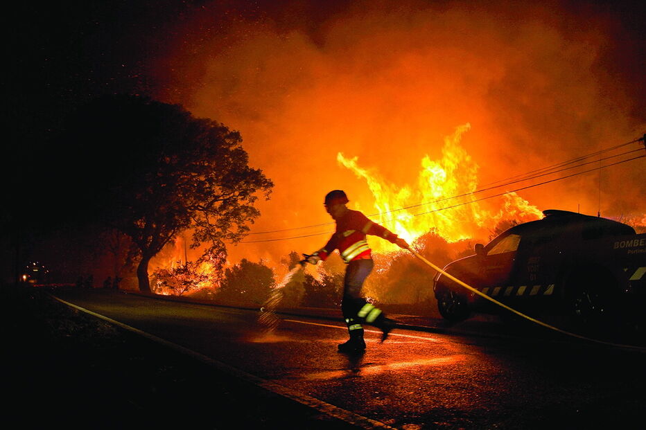 incêndio, Algarve, fogo, bombeiros